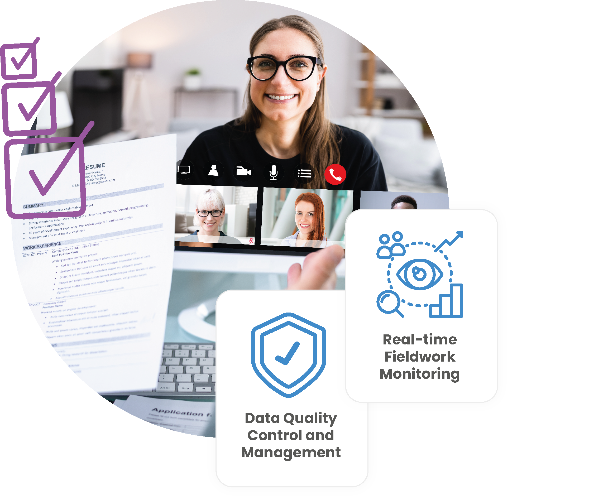 Field management with respondent status tracking