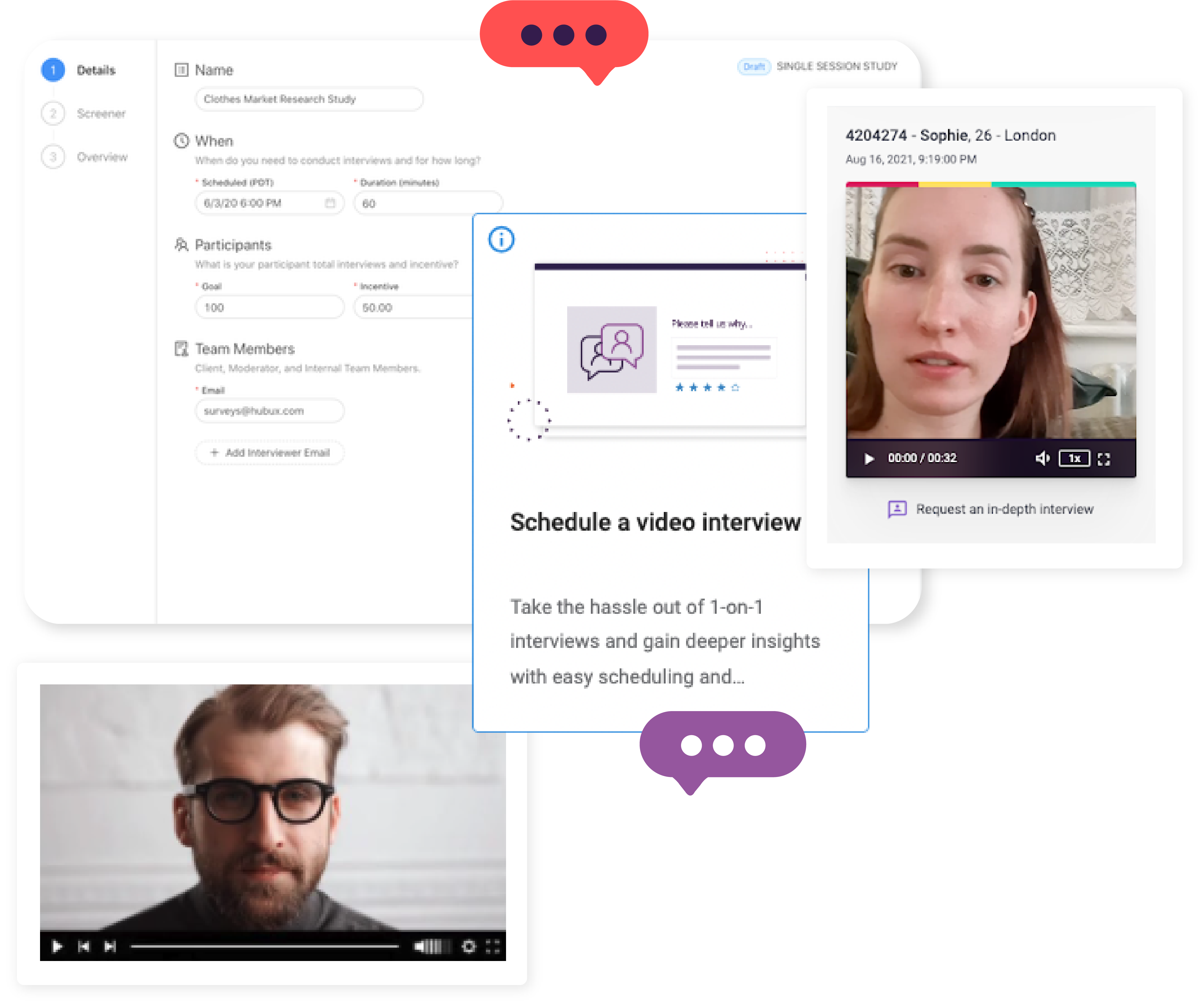 Follow-up interview scheduling from video response