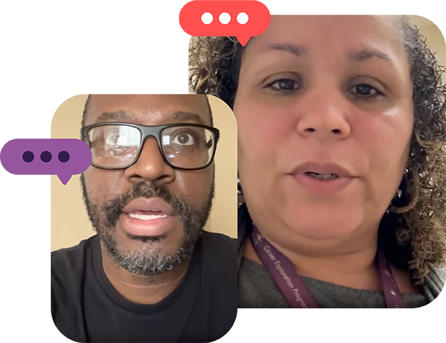 Sharing video testimonials