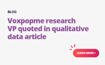 Voxpope research vp quoted in qualitative data article.