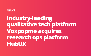 Industry leading qualitative voxel tech platform research ops platform hubux.