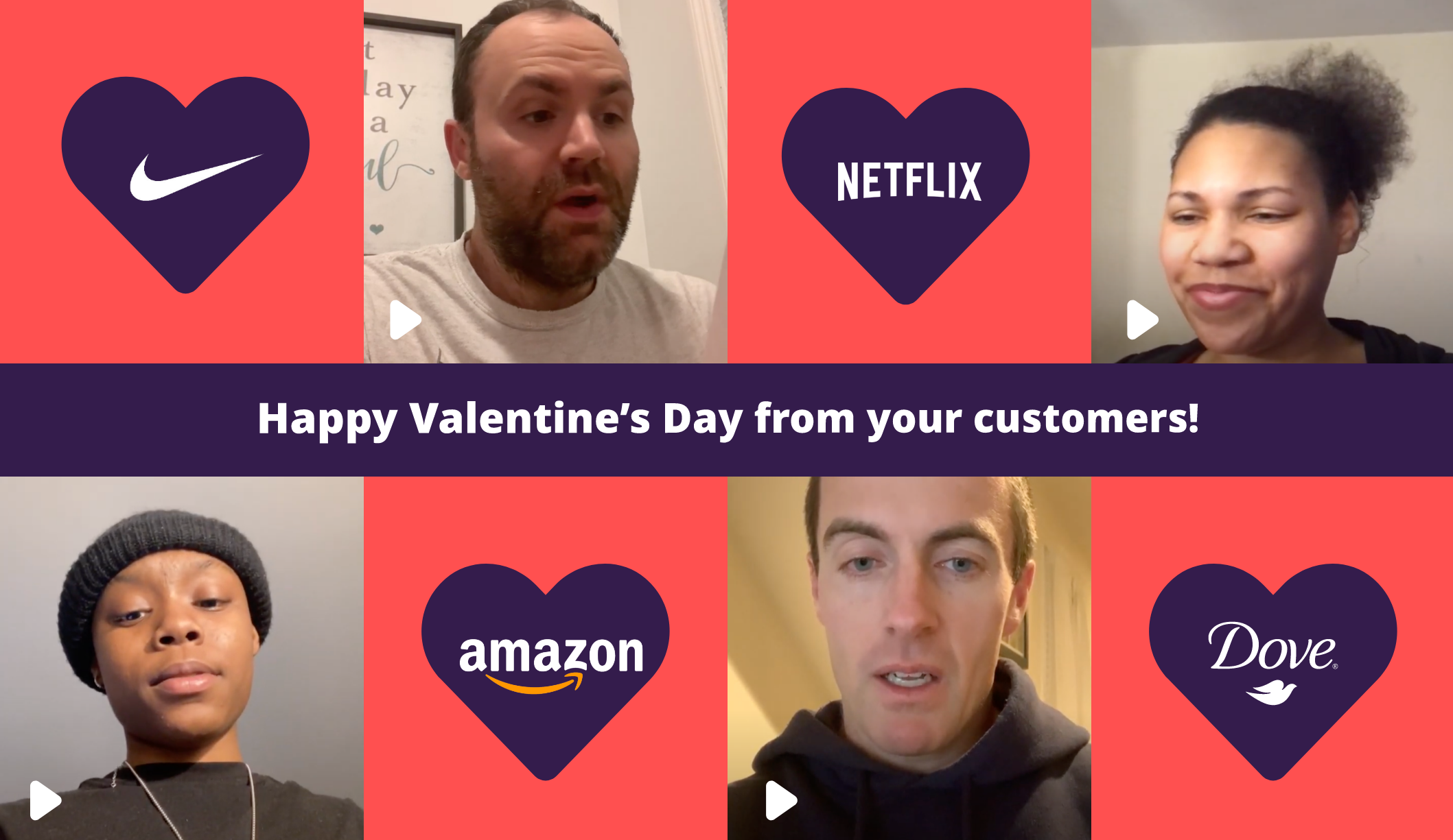 Valentine's Day love letters from customers to their favorite brands - Voxpopme - Video surveys, conversational insights, customer research