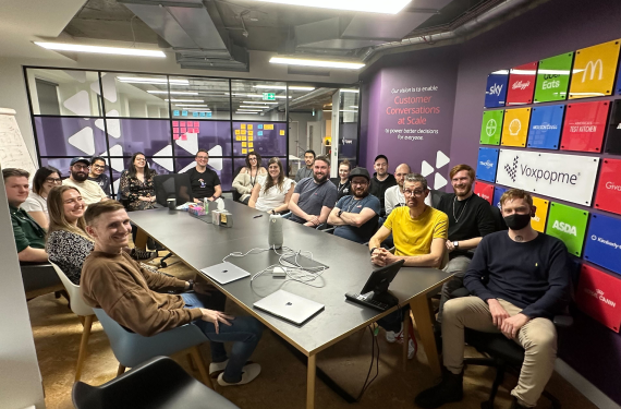 Voxpopme team meeting in the UK office