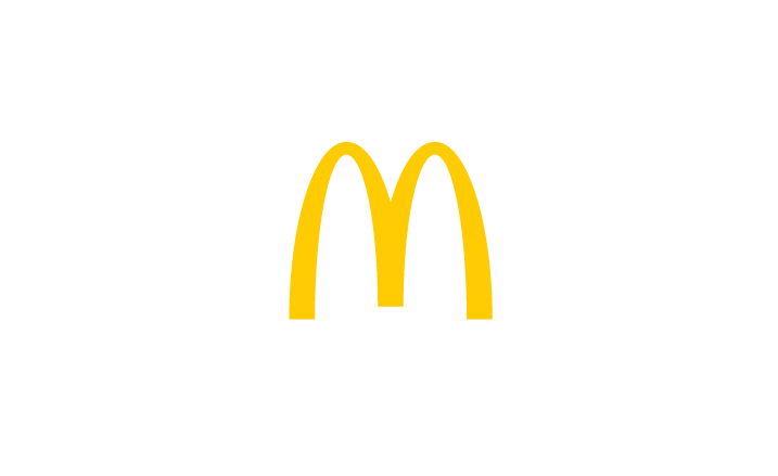 Mcdonald's logo on a white background enhanced with an insights platform.
