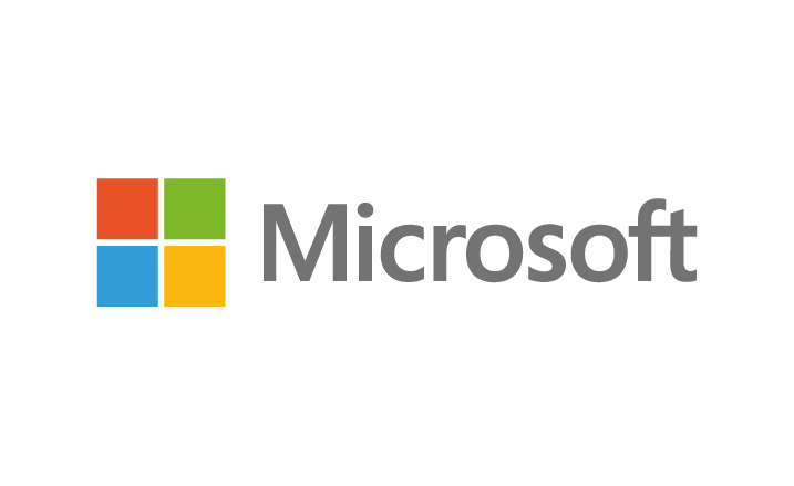 Microsoft logo on a white background showcasing their insights platform.