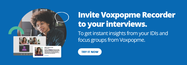 Invite voxpopme recorder to your interviews.